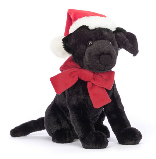 Jellycat, Christmas, Winter Warmer Pippa Black Labrador