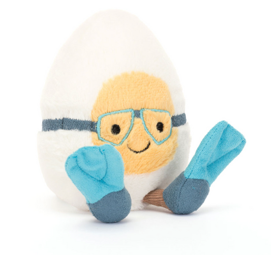 Jellycat Amuseable Boiled Egg, Scuba, Food