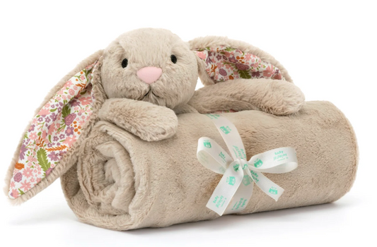 Jellycat, Blossom Beige Bunny 'Petal' Soother