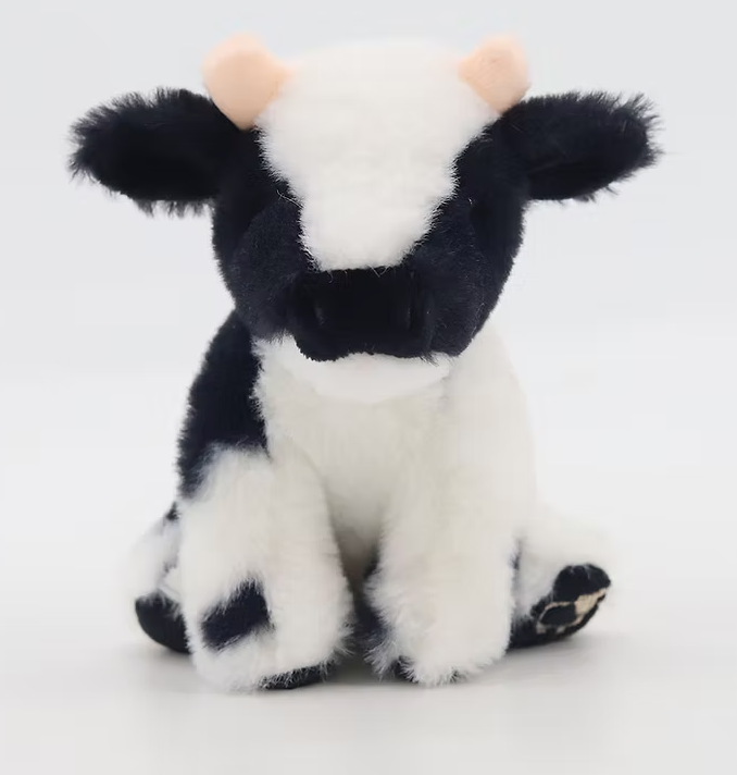 Jomanda, Highland Cow, Mini Black and White Dairy 13CM