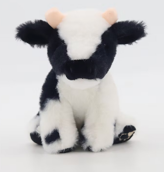 Jomanda, Highland Cow, Mini Black and White Dairy 13CM