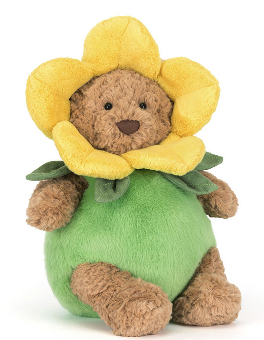 Jellycat, Bartholomew Bear, Daffodil Outfit