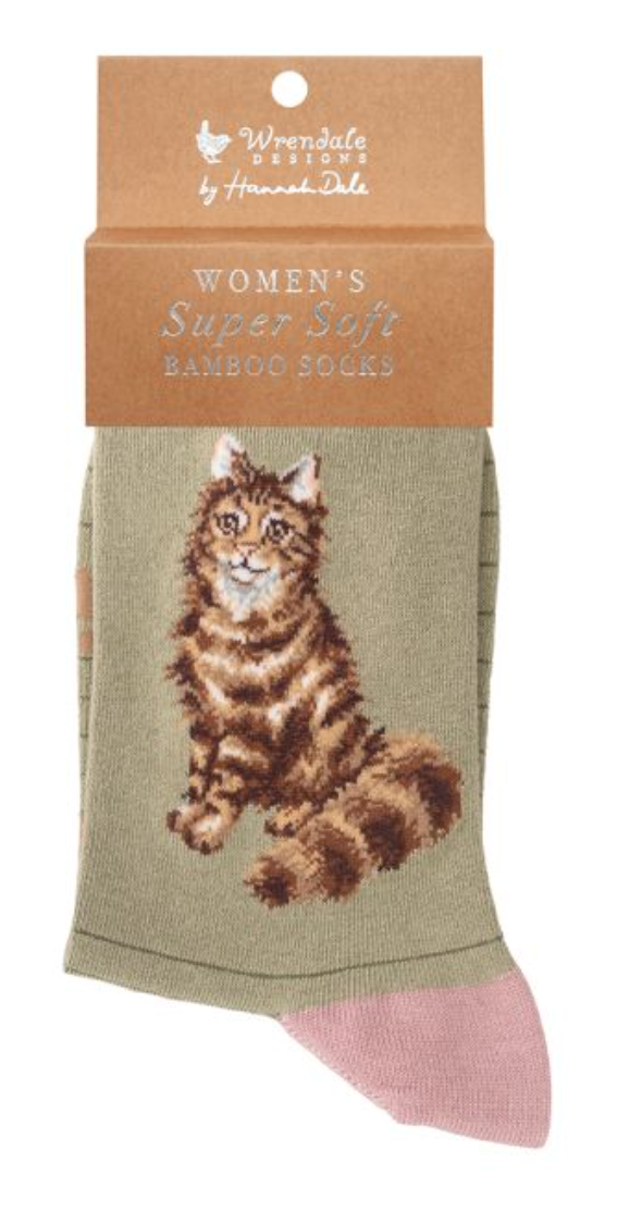 Wrendale, Socks, Size 4 - 8, Cat, Feline Fabulous