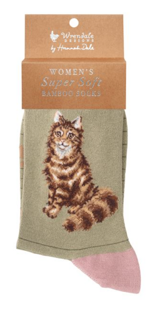 Wrendale, Socks, Size 4 - 8, Cat, Feline Fabulous