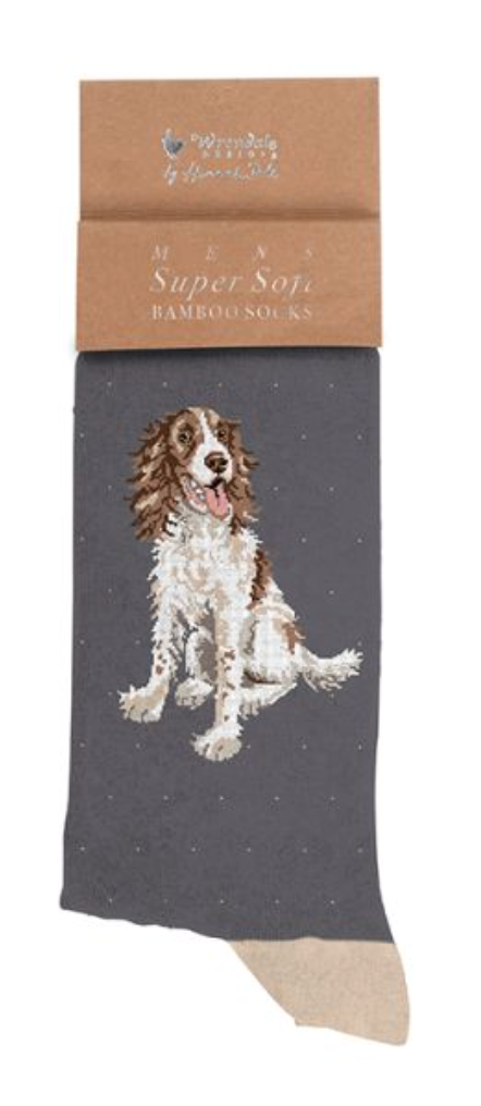 Wrendale, Socks, Size 7 - 11, Spaniel, Willow