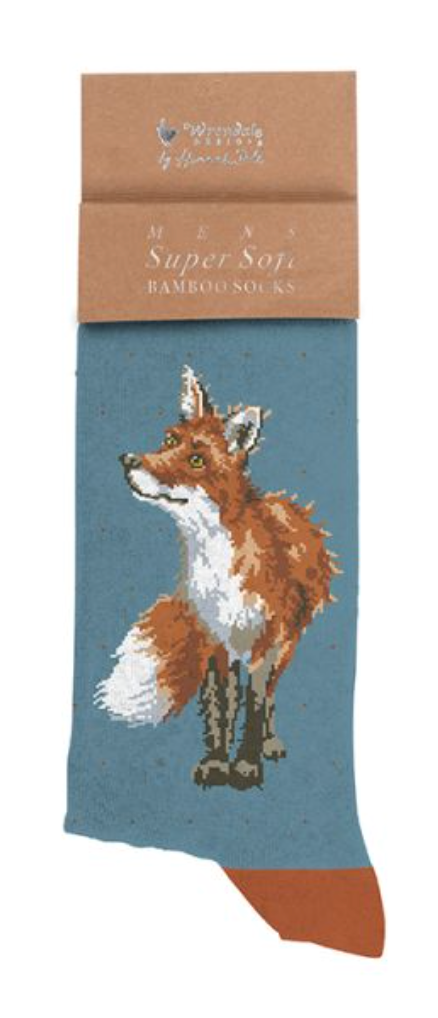 Wrendale, Socks, Size 7 - 11, Fox - Bright Eyed & Bushy Tailed