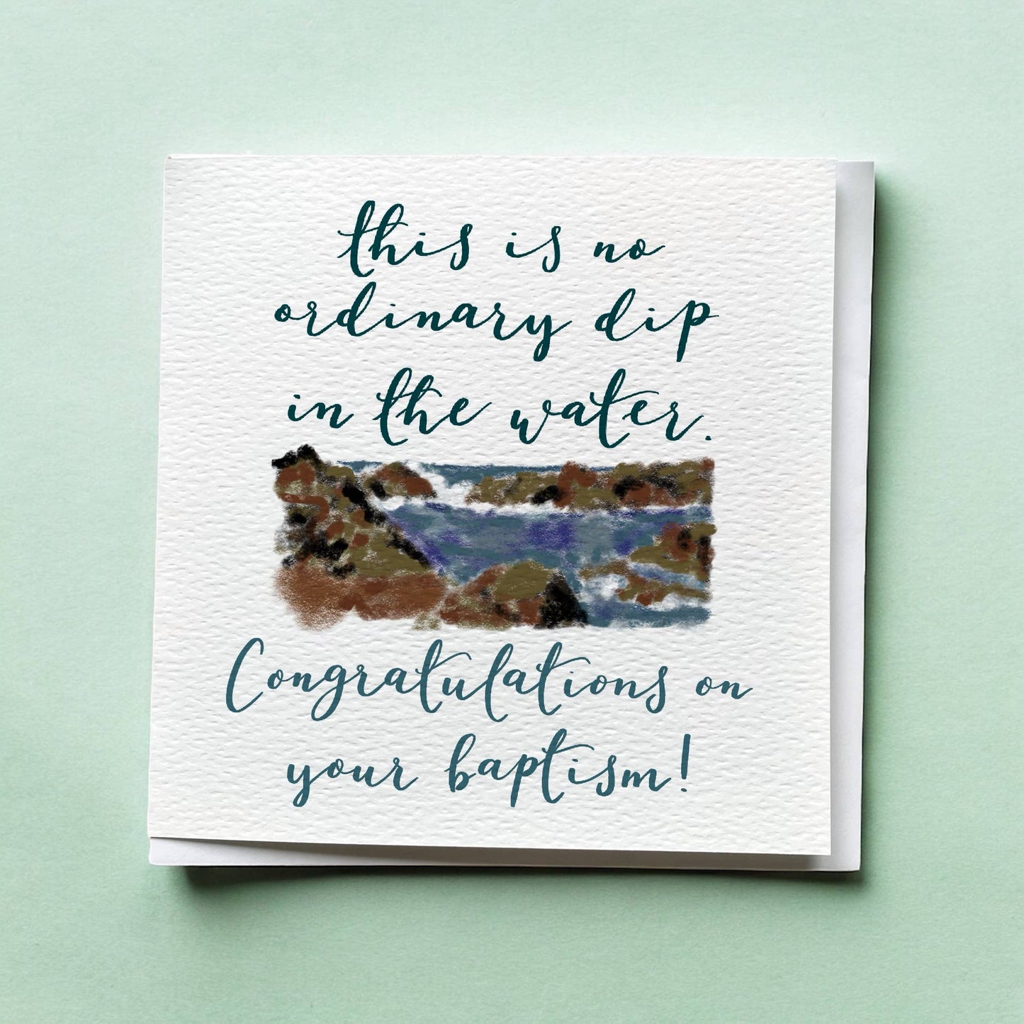 Adult Baptism card, funny, faith, Christian greeting card