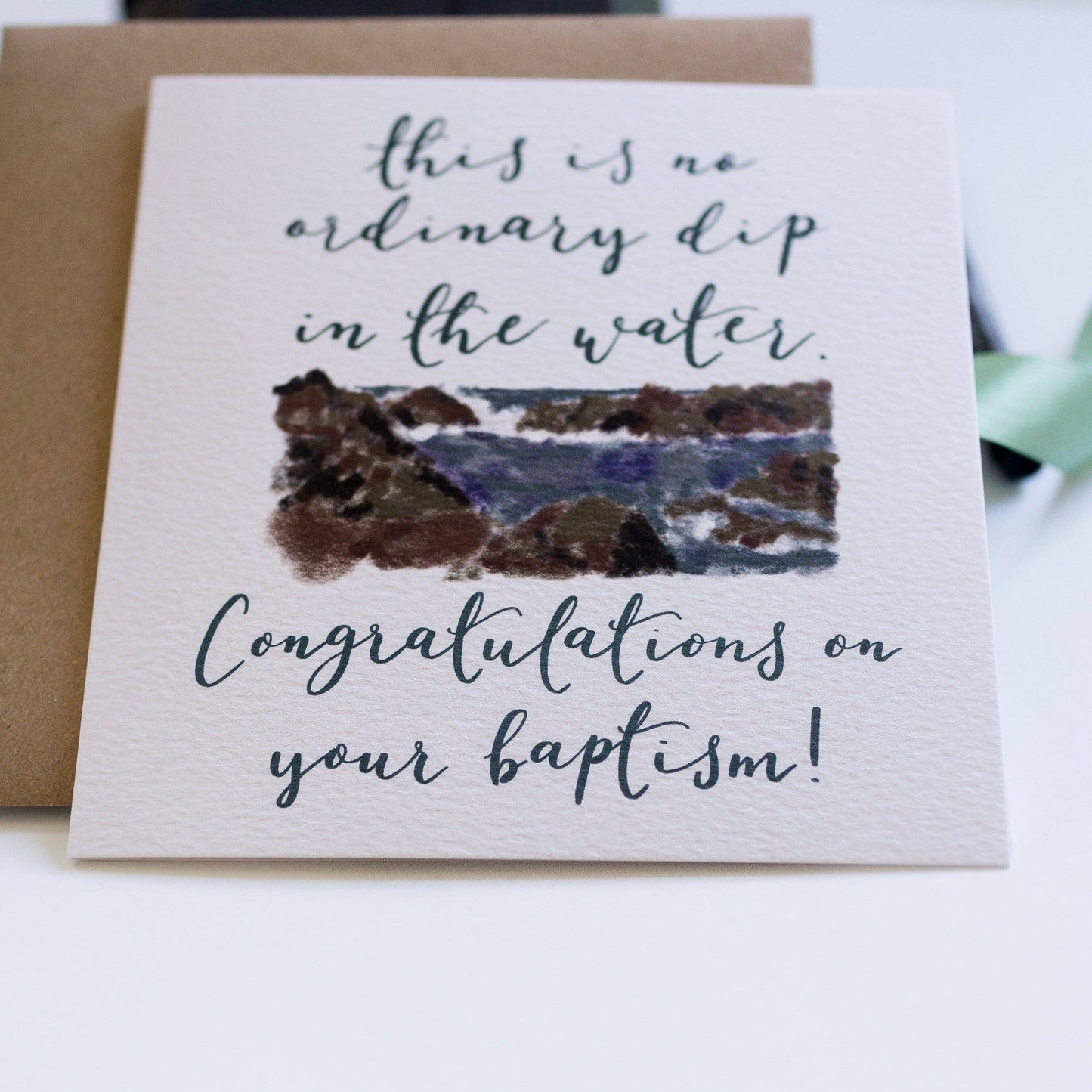 Adult Baptism card, funny, faith, Christian greeting card