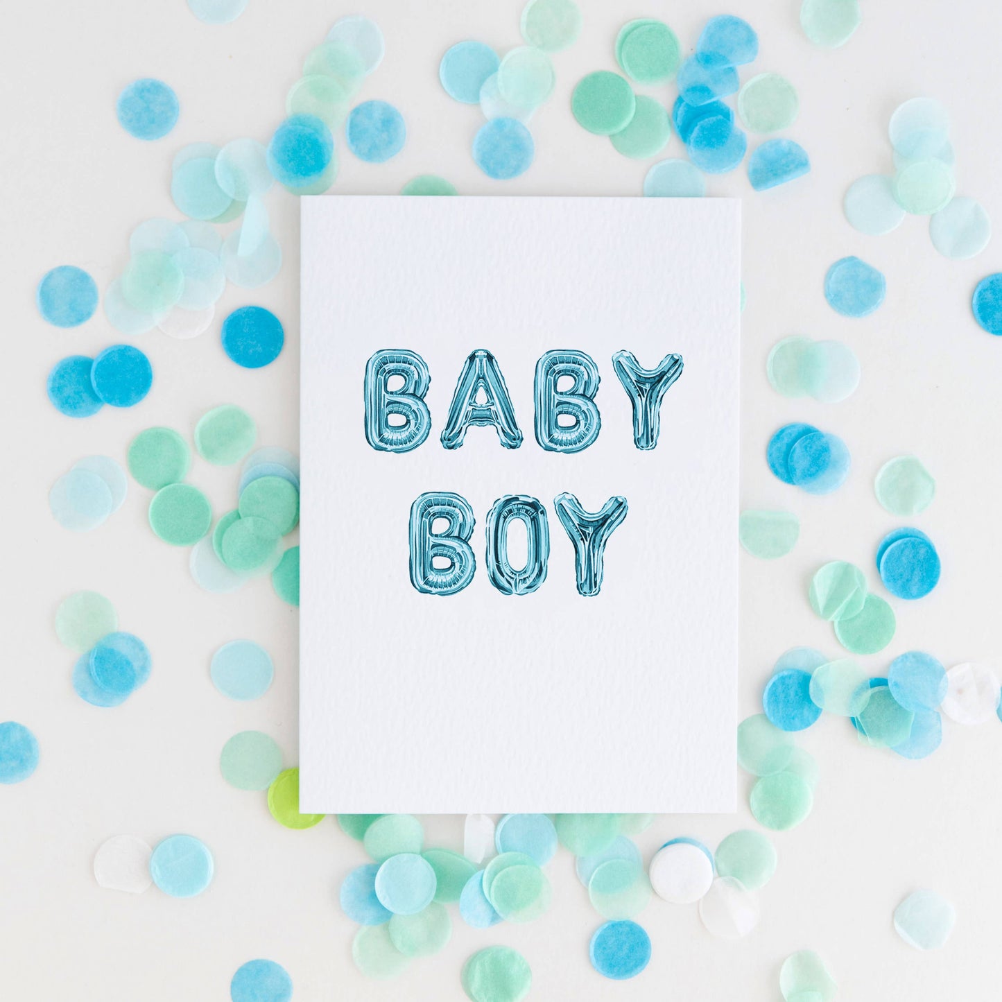 Card, Sophie Brabbins, Baby Boy Balloon Sustainable Greetings Card
