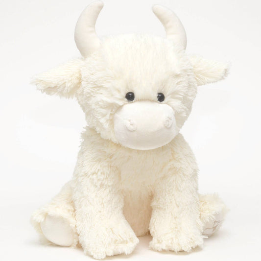 Jomanda, Scottish Highland Cow Plush Soft Toy Large Cream - 30CM