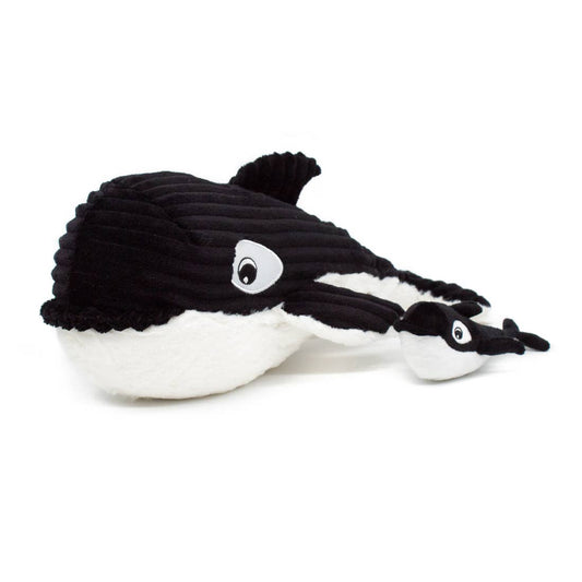 Les Ptipotos, Oscar The Orca Mum & Baby Black - Plush Toy