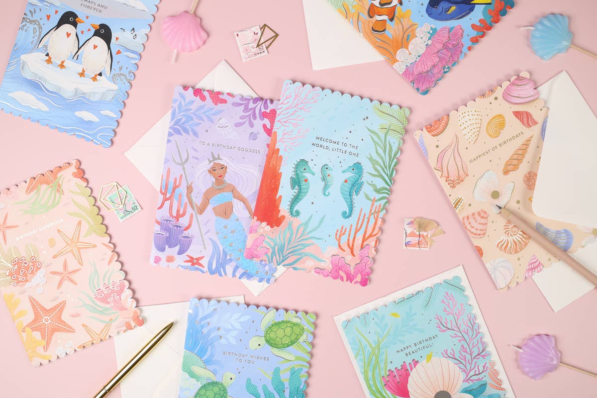 Ricicle Cards - Birthday Goddess | Pretty Birthday Card | For Her | Mermaid