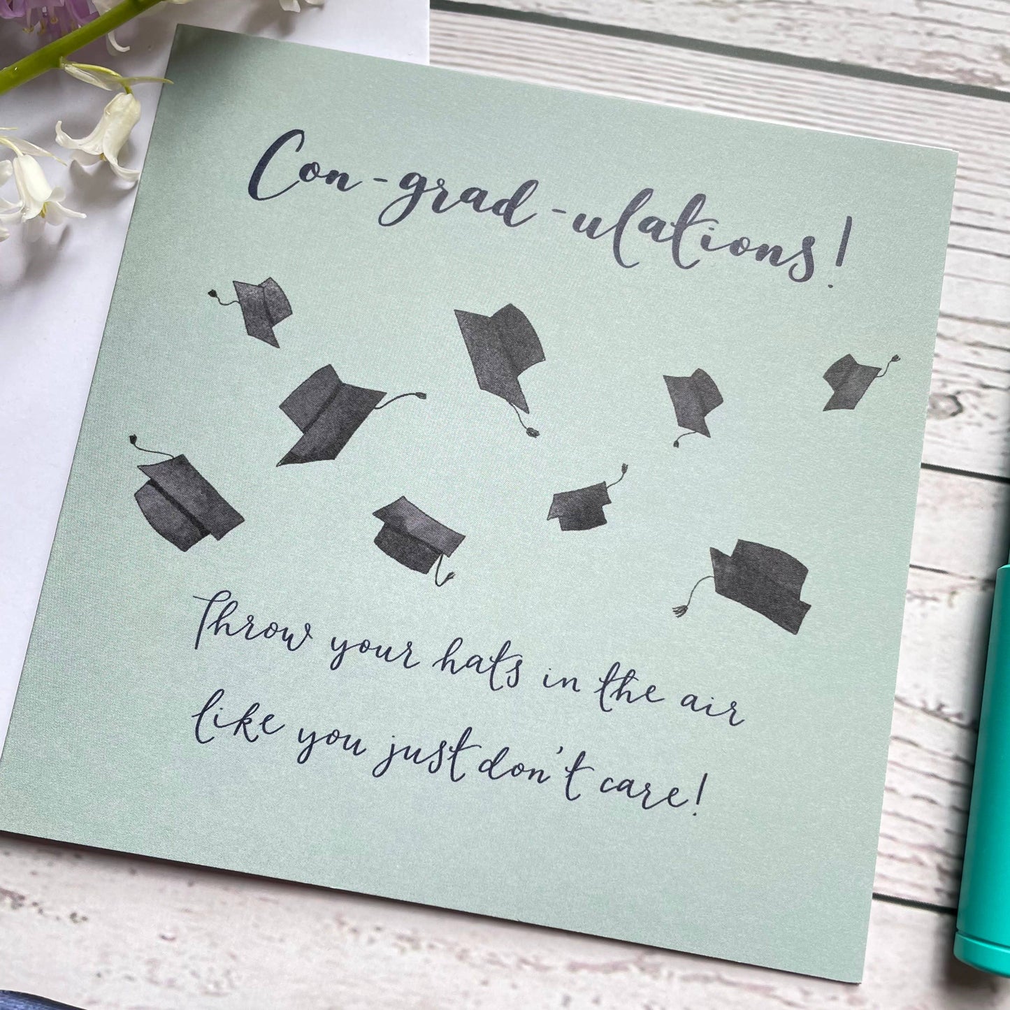 Graduation card - con-grad-ulations