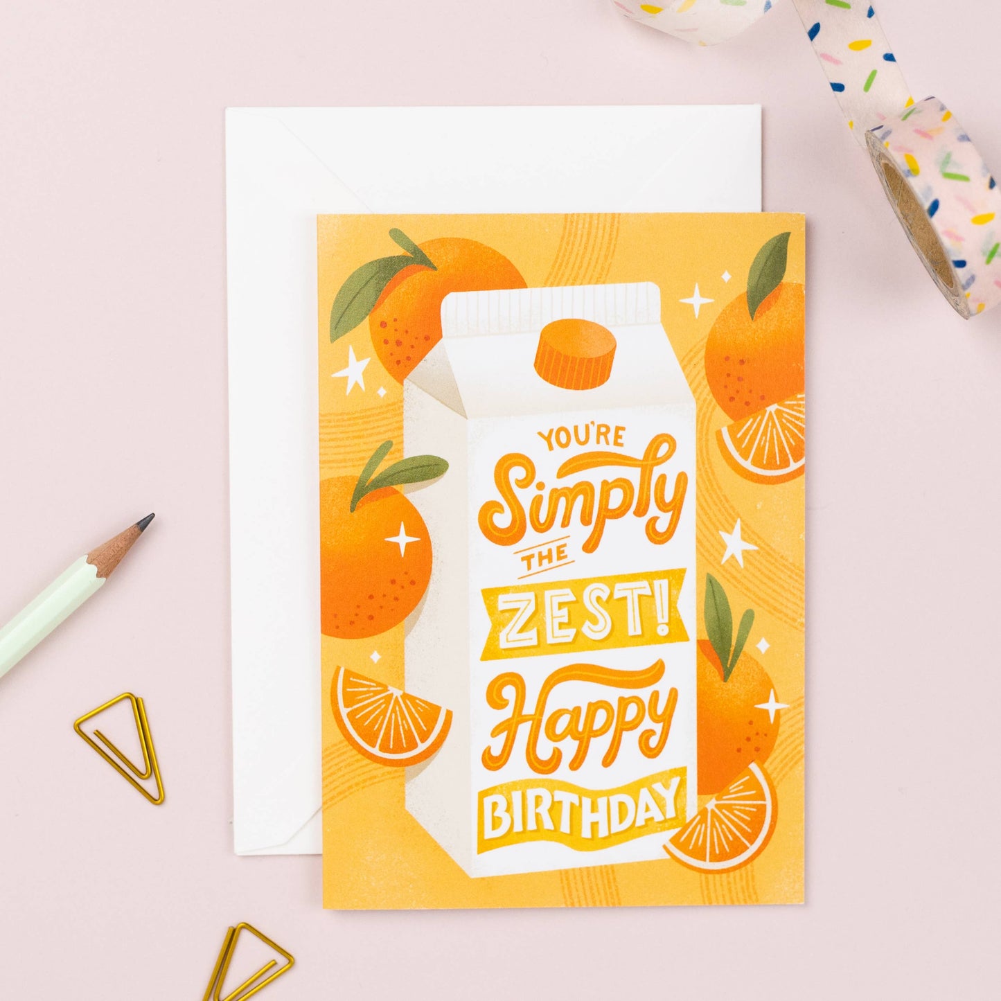 Ricicle Cards - Simply The Zest | Pun Birthday Card | Funny Greeting Card