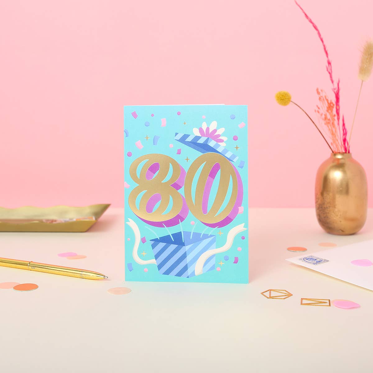 Ricicle Cards - 80th Birthday Card | Greeting Card | Gender Neutral | Age