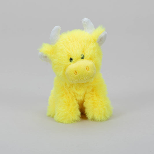 Jomanda, Yellow Mini Highland Cow COOllectible Soft Toy Cow, Nevis