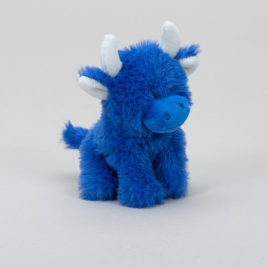 Jomanda, Dark Blue Mini Highland Cow Soft Toy COOllectible Cow, Oban