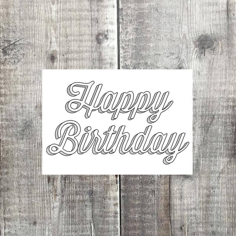 Happy Birthday - Landscape