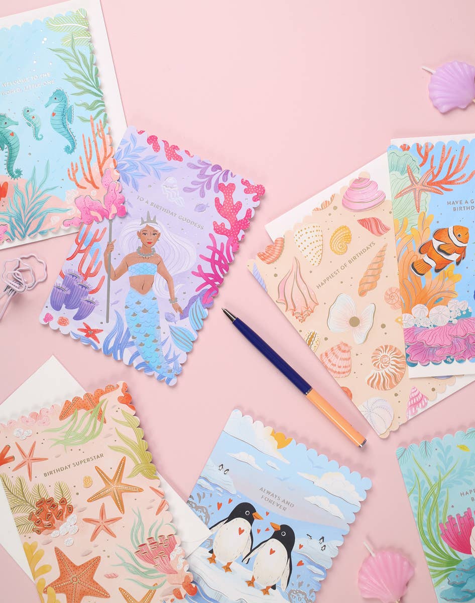 Ricicle Cards - Birthday Goddess | Pretty Birthday Card | For Her | Mermaid