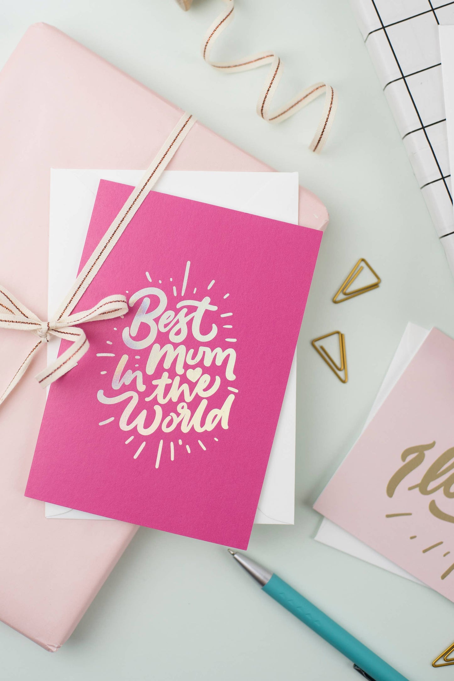 Ricicle Cards - Best Mum in the World | Mother's Day Card | Greeting | Gift