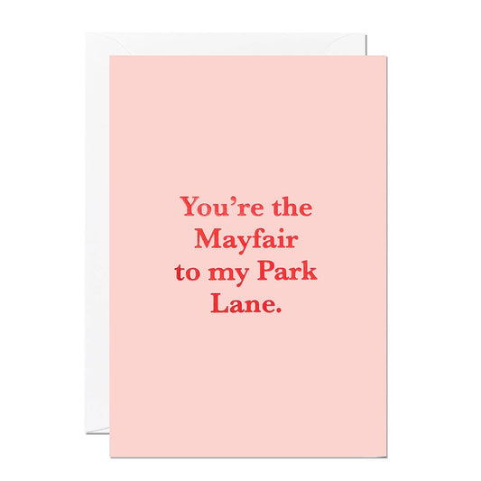 Ricicle Cards - Mayfair Park Lane | Valentine's Greeting Card | Anniversary