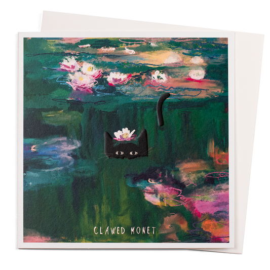 Clawed Monet | Art Pun Greeting Card | Niaski