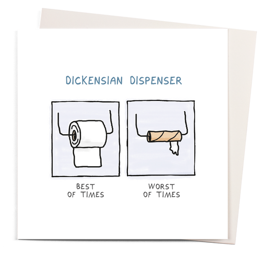 Dickensian Dispenser | Humour Greeting Card