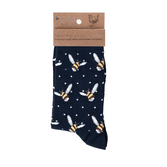 Wrendale, Socks, Size 4 - 8, Busy Bee